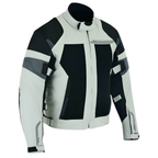 Herren Motorradjacke Sommer in Schwarz, Blau & Grau mit CE-Protektoren