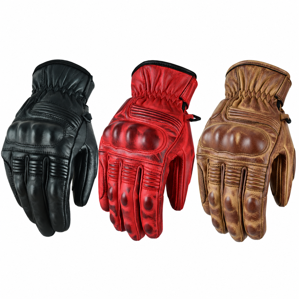 Herren Leder Motorrad Handschuhe – Schutz & Komfort beim Fahren