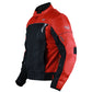 Men's Motorcycle Textile Jacket red and black bikers jacket