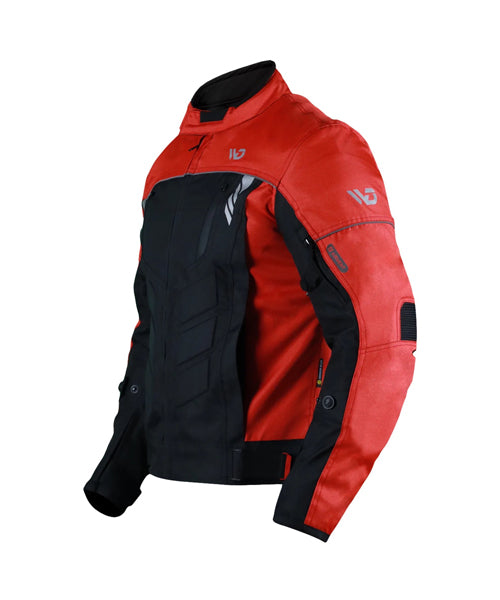Men's Motorcycle Textile Jacket red and black bikers jacket