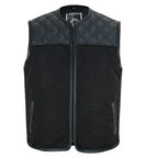 Iron Brotherhood Leder & Canvas Motorradweste – Biker Club Style