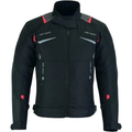 Motorradjacke Herren Schwarz – Wasserdichte Textiljacke mit Protektoren