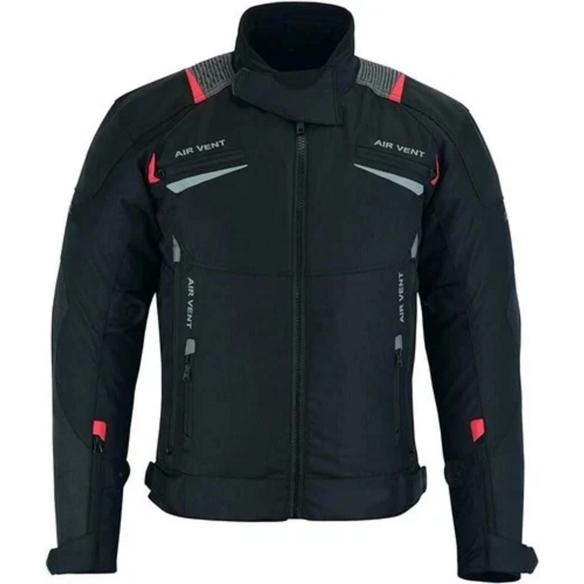 Motorradjacke Herren Schwarz – Wasserdichte Textiljacke mit Protektoren