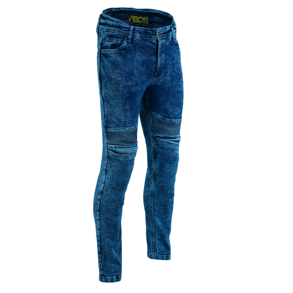 Motorradjeans Herren mit Aramid und CE-Level-2-Knieprotektoren – BOS Micas Slim Fit