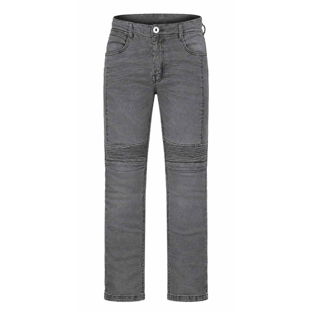 Motorradjeans Herren BOS Micas – Stretchjeans mit Aramid und Knie- und Hüftprotektoren