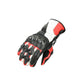 Premium Ziegenleder Motorradhandschuhe Rot