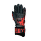 Motorradhandschuhe aus Rindsleder Rot

