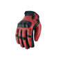 Motorradhandschuhe mit kurzer Stulpe für den Sommer, Rot
