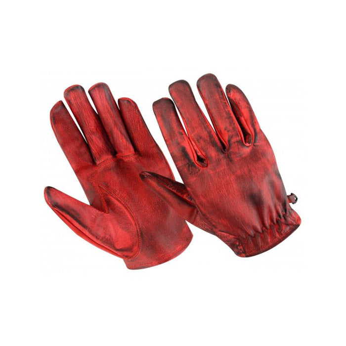 SheepSkin Motorcycle Leather Gloves Reddish Brown