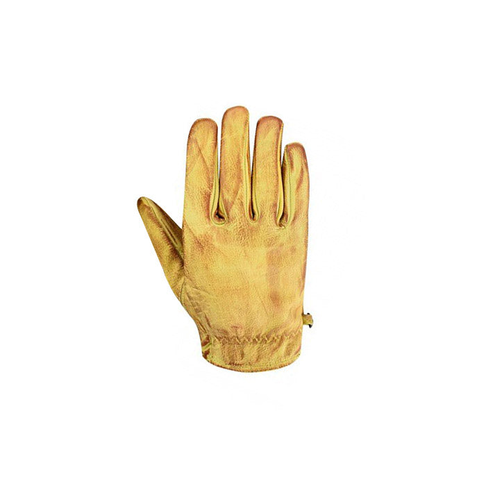 Schaffell Motorrad Lederhandschuhe Gelb
