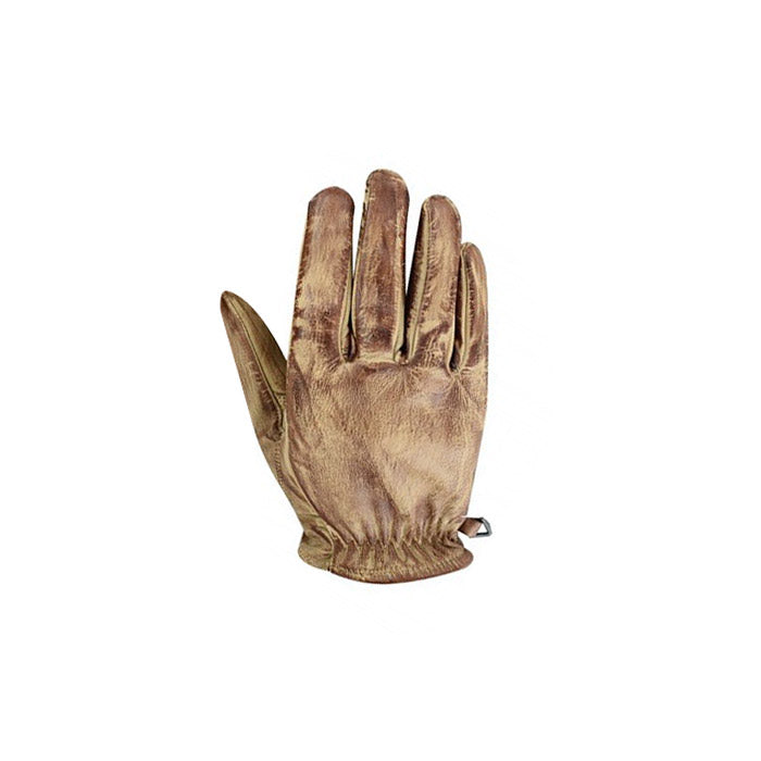 Motorradhandschuhe aus Schaffell in Sand
