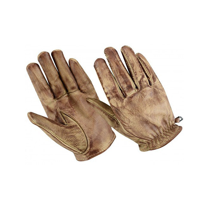Motorradhandschuhe aus Schaffell in Sand

