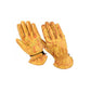Motorradhandschuhe aus Rindsleder Gelb