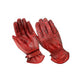 Motorradhandschuhe aus Rindsleder Rot
