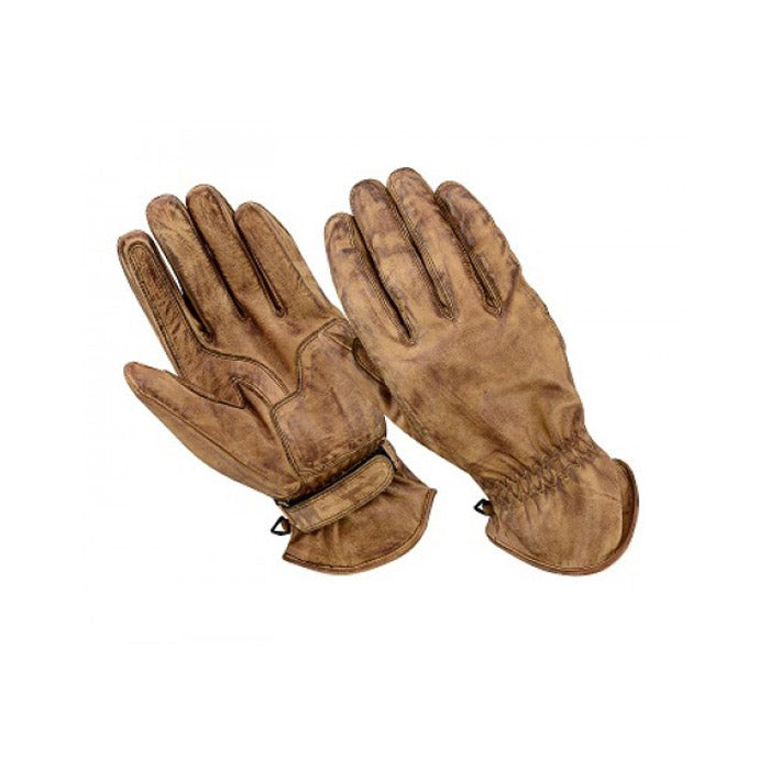 Motorradhandschuhe aus Rindsleder sand
