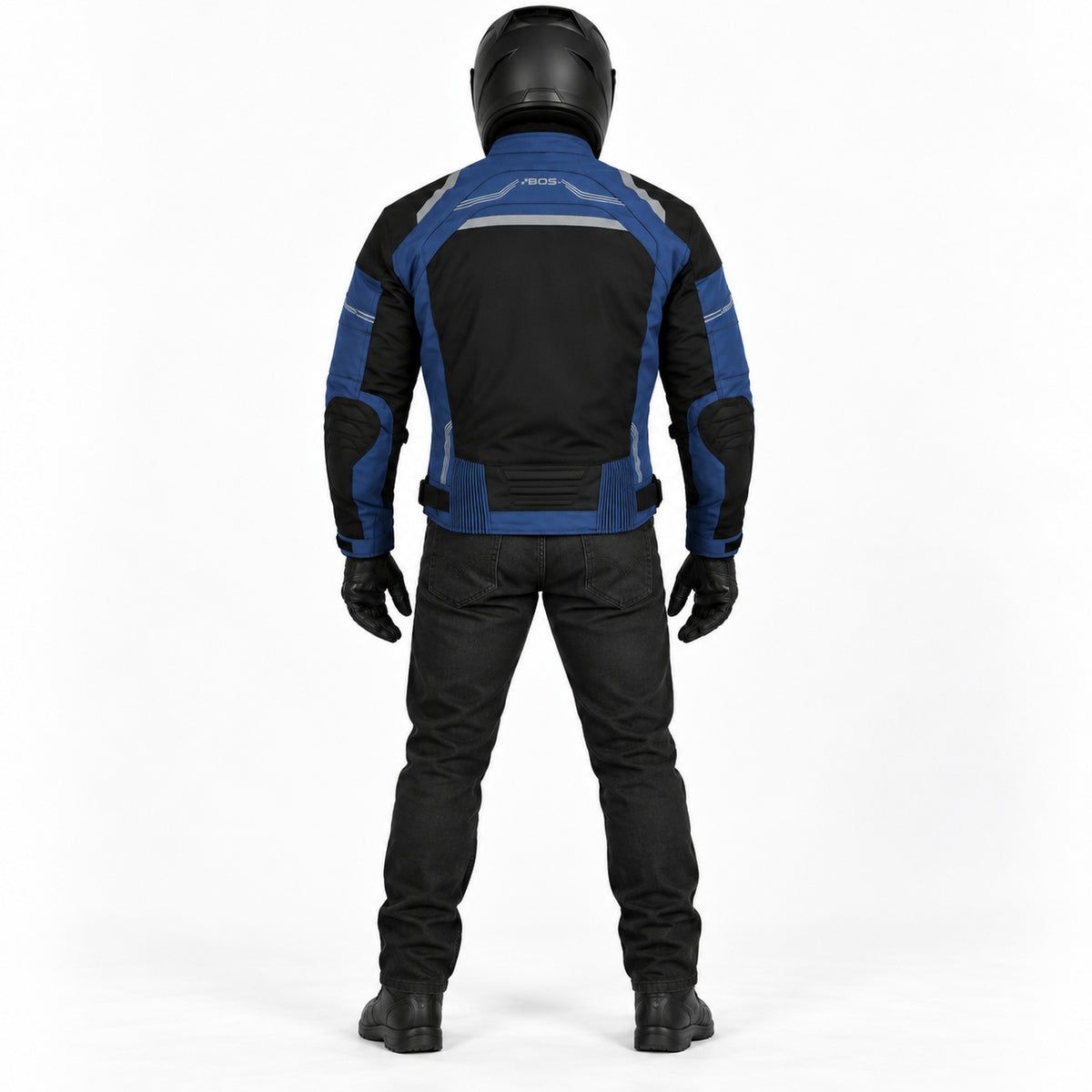 Motorradjacke Herren Sommer Blau mit CE-Protektoren – Textiljacke