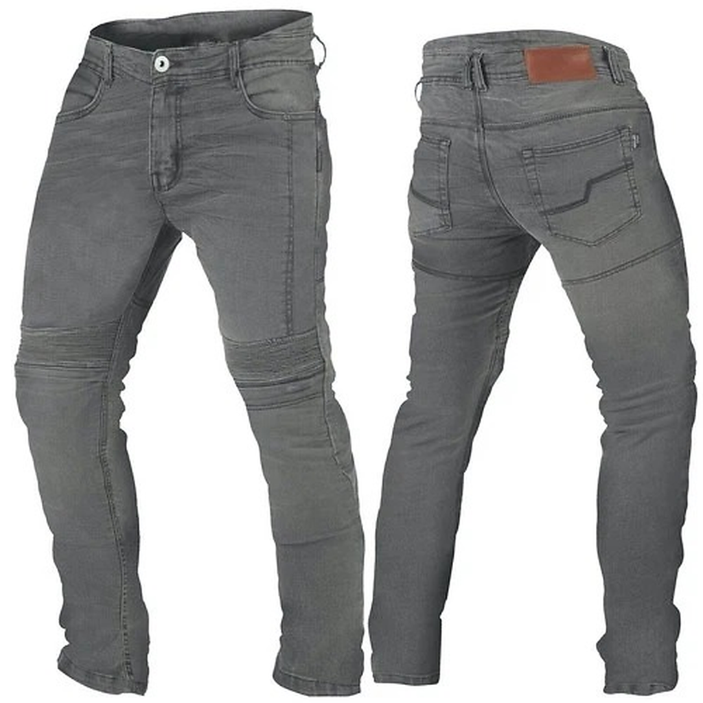 Motorradjeans Herren BOS Micas – Stretchjeans mit Aramid und Knie- und Hüftprotektoren